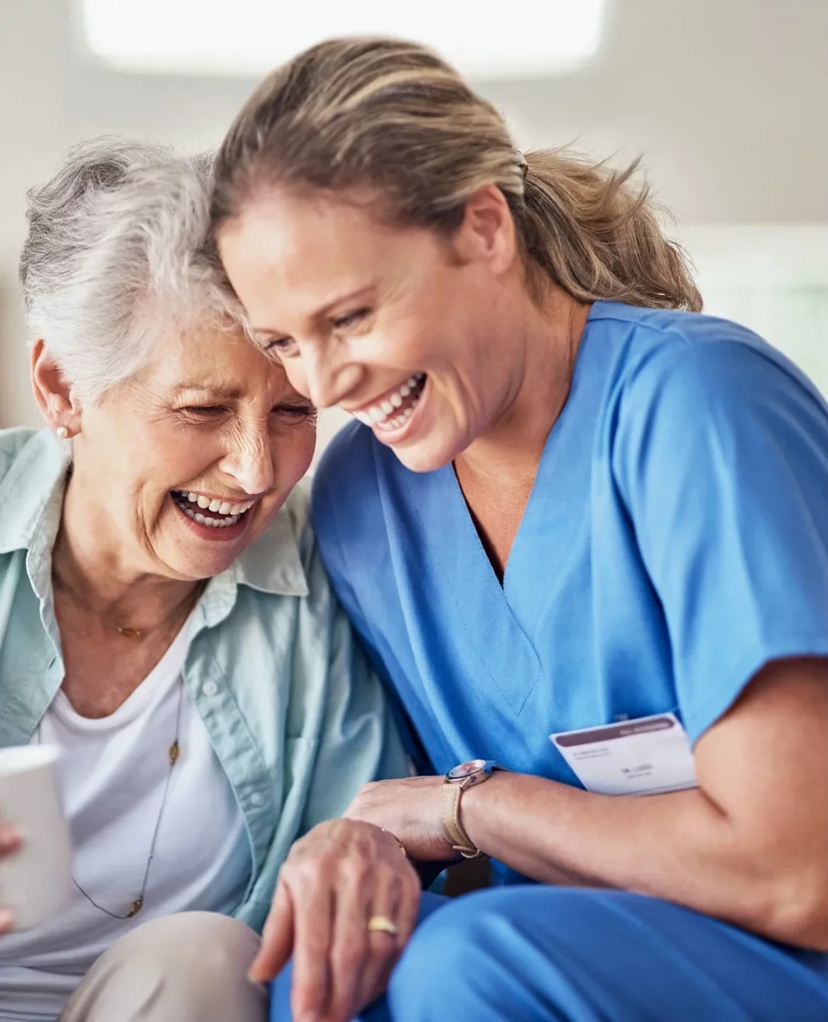 Nurse providing compassionate homecare