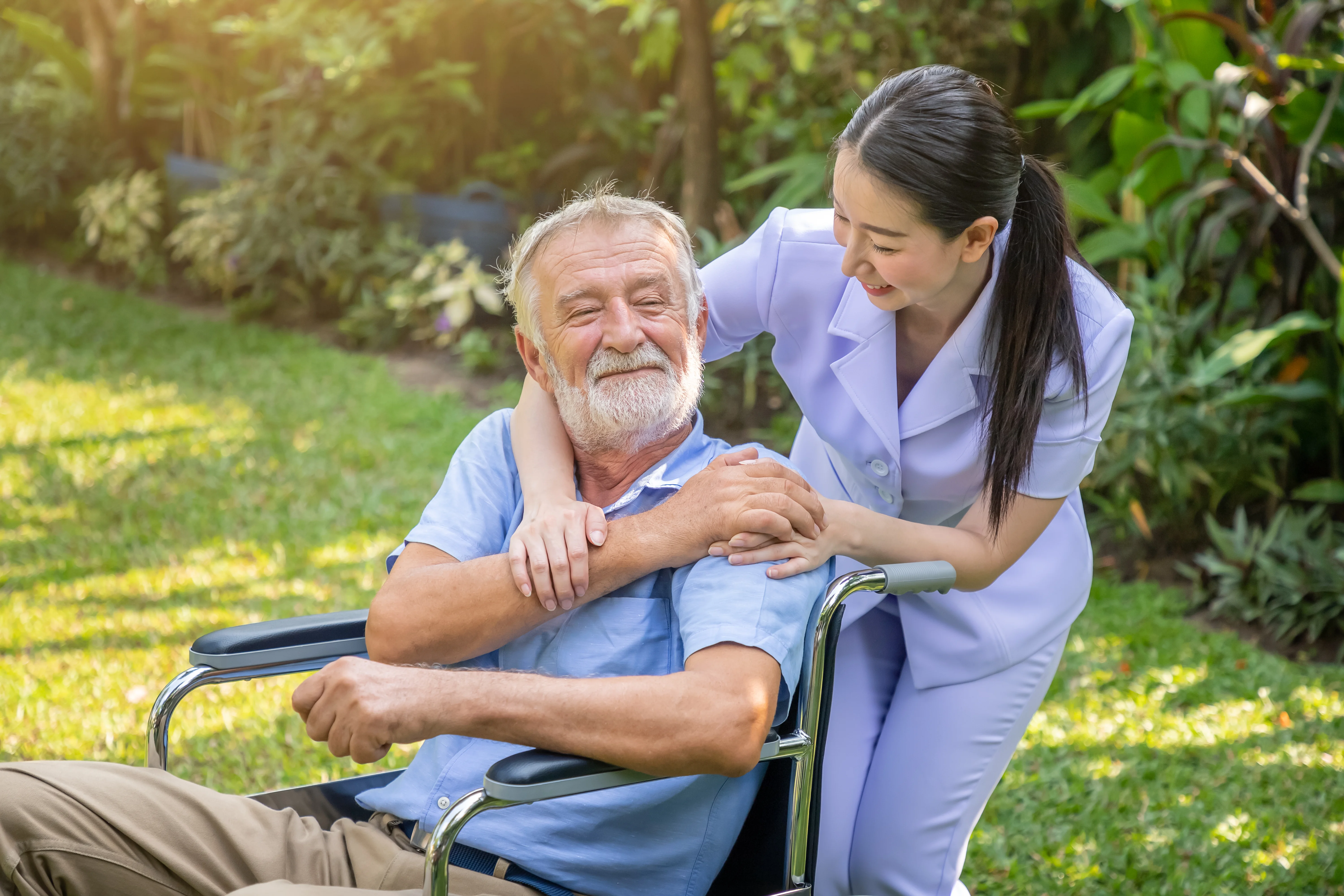 Nurse providing clinical care