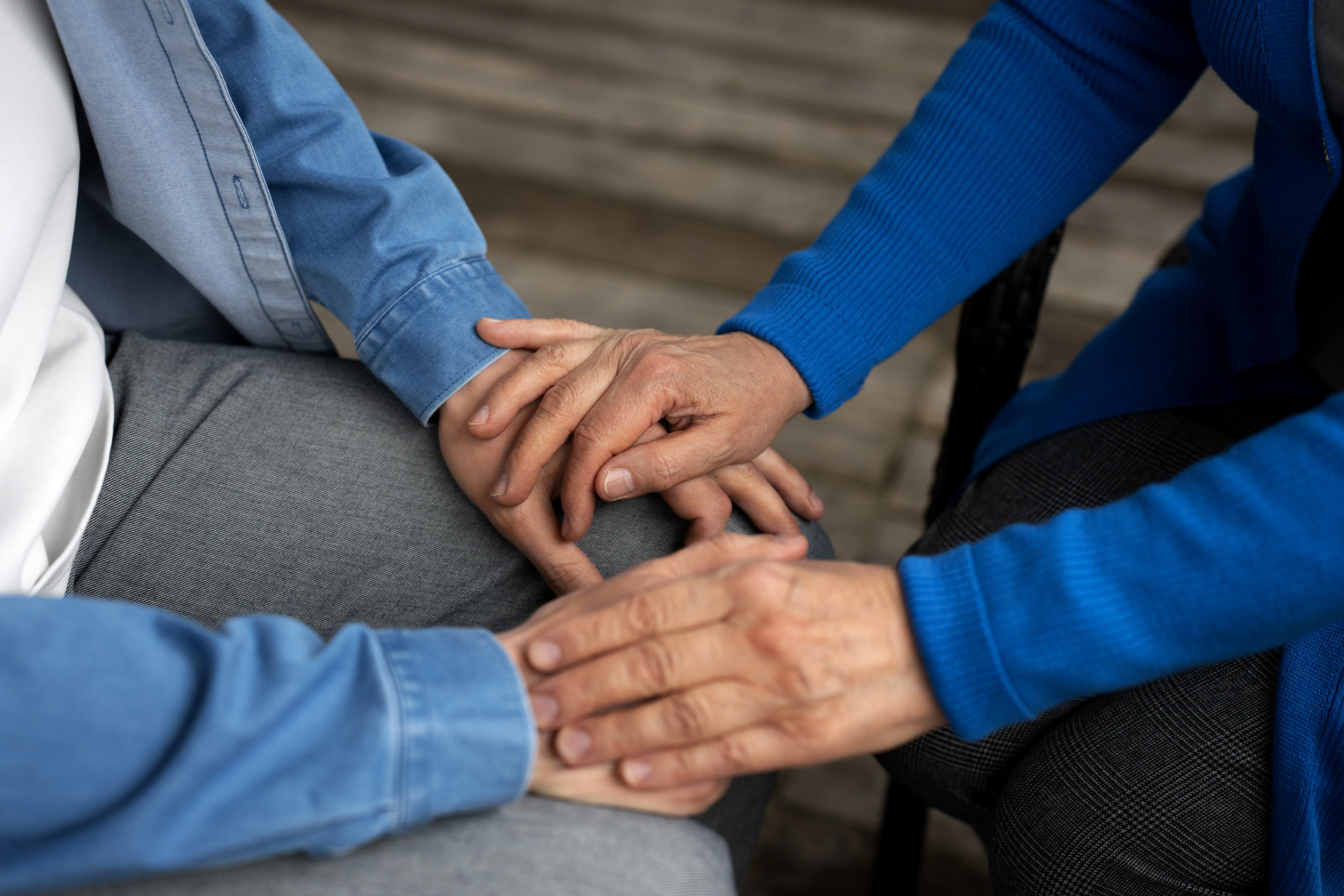 Nurse providing comfort and support